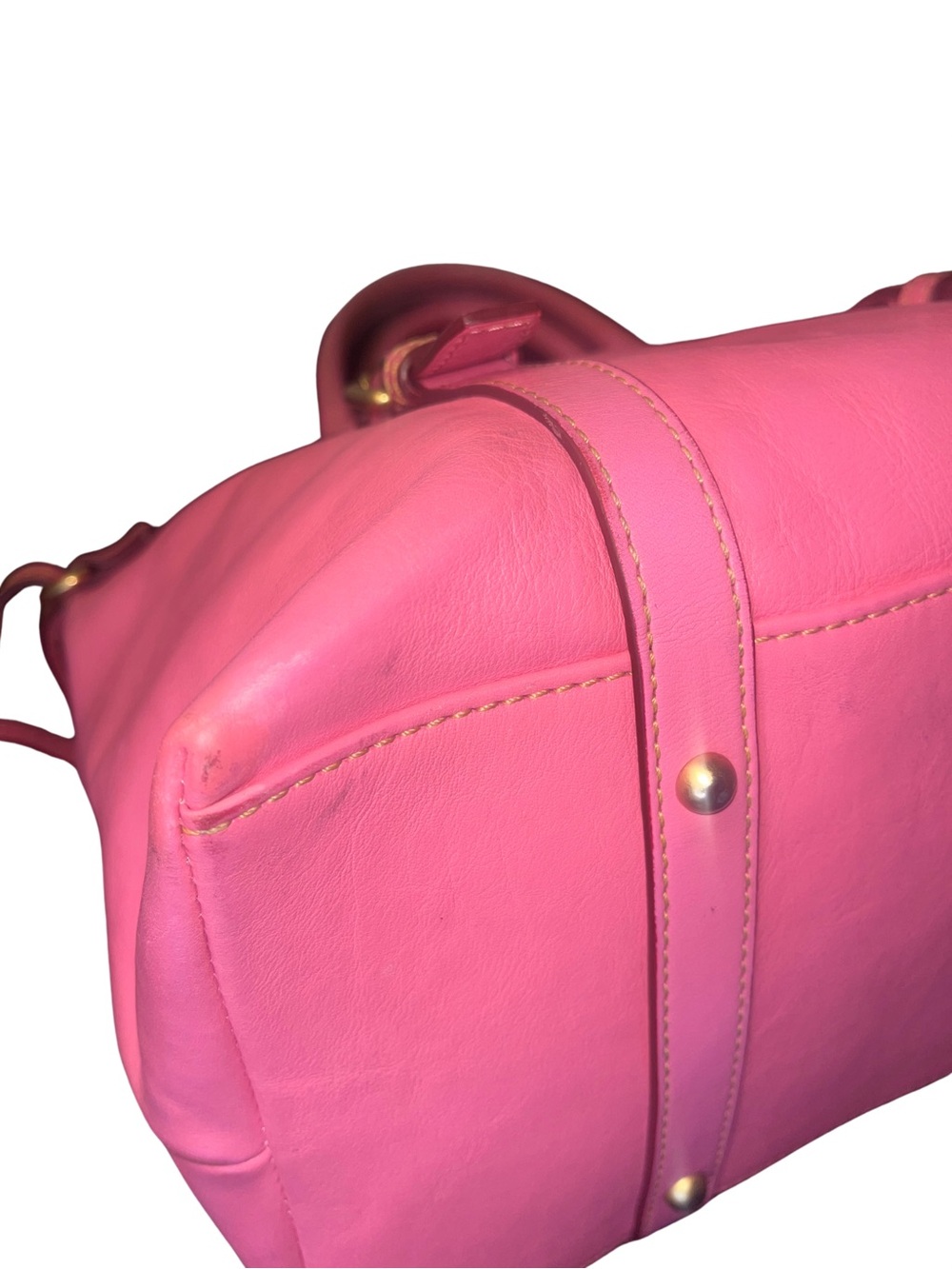 Dooney & Bourke Florentine Pink Leather Satchel - Picture 12 of 17